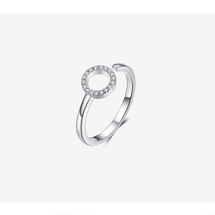 Sterling Silver Adjustable Ring | Women's Stackable Fine Jewelry
