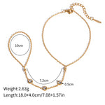 Hand Chain Bracelet For Women, Ring Bracelet, Gold Finger Hand Chain Trendy Dainty Bead Boho Jewelry