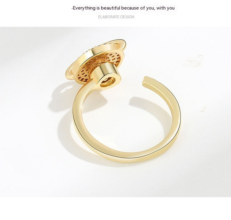 Planet Rotating Ring | European American Design Sense Jewelry