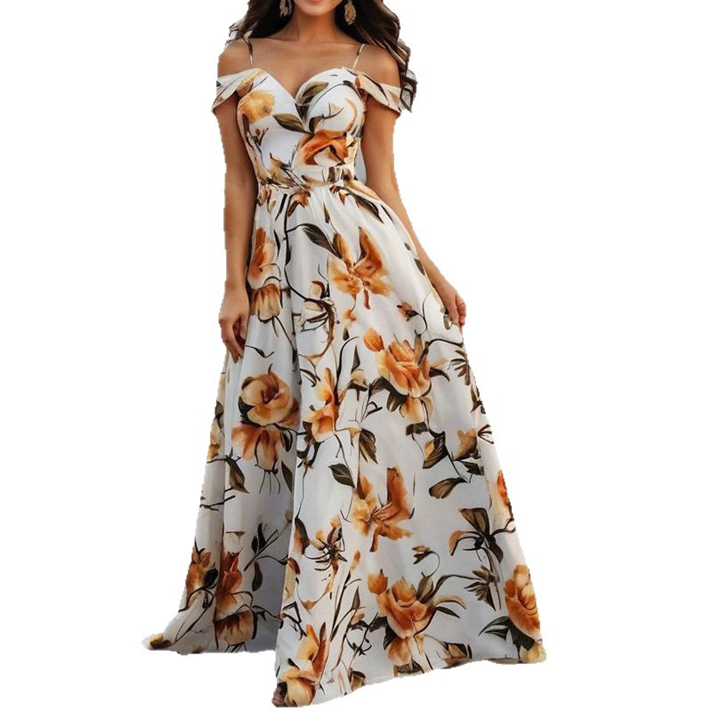 Women's Printed Tube Top Slip Dress | Strapless Summer Style