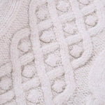 Women's White Knitted Cardigan Coat
