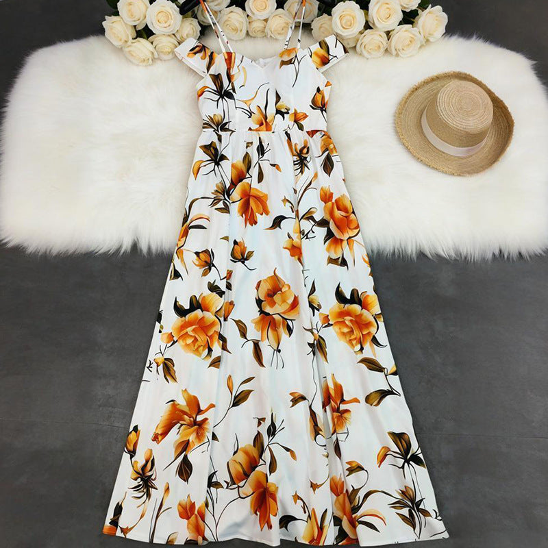 Women's Printed Tube Top Slip Dress | Strapless Summer Style