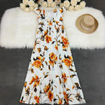 Women's Printed Tube Top Slip Dress