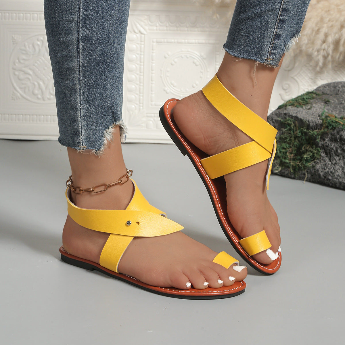 Multi-Color European Beach Sandals | Women's Summer Slides