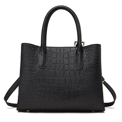 Square crossbody handbag with polyester lining