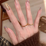 Fine Red Diamond Dot Diamond Plain Ring Gold Ring