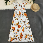 Women's Printed Tube Top Slip Dress