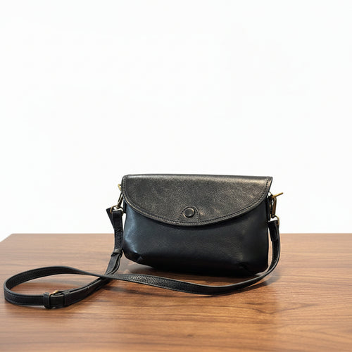 Genuine leather small crossbody bag