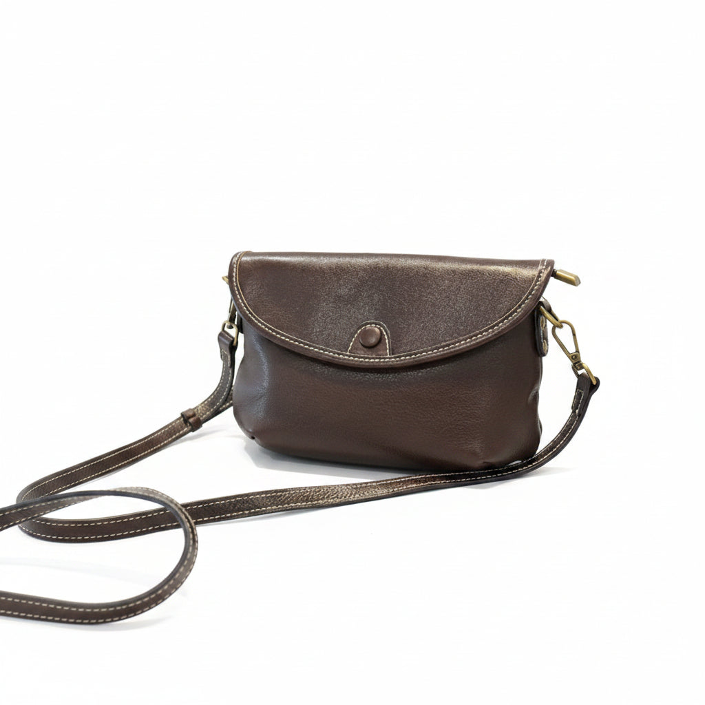 Black flap small crossbody bag