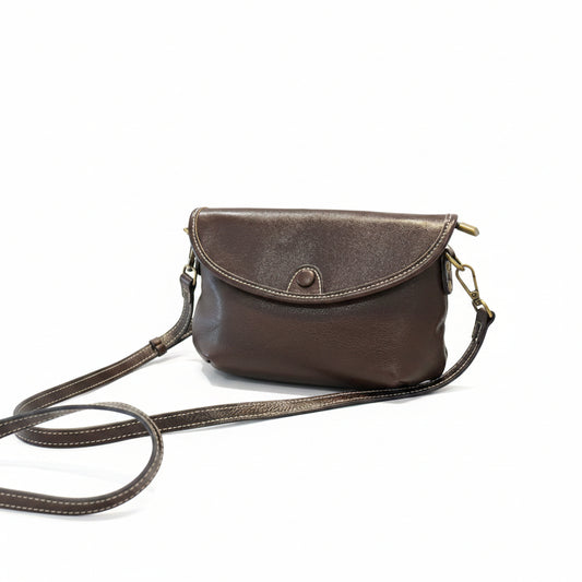 Black flap small crossbody bag