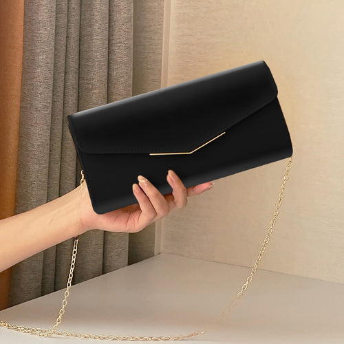 Women's chain crossbody envelope bag